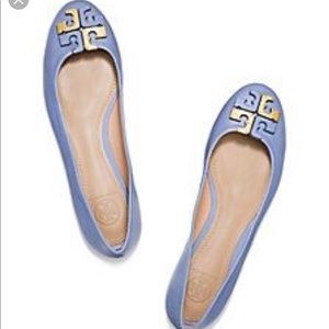 NWT Tory Burch Lowell flat in mosaic blue
